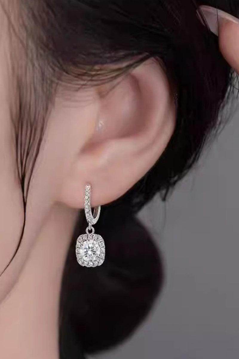 Sugar cube diamond earrings 805604207573 - COCOMELODY